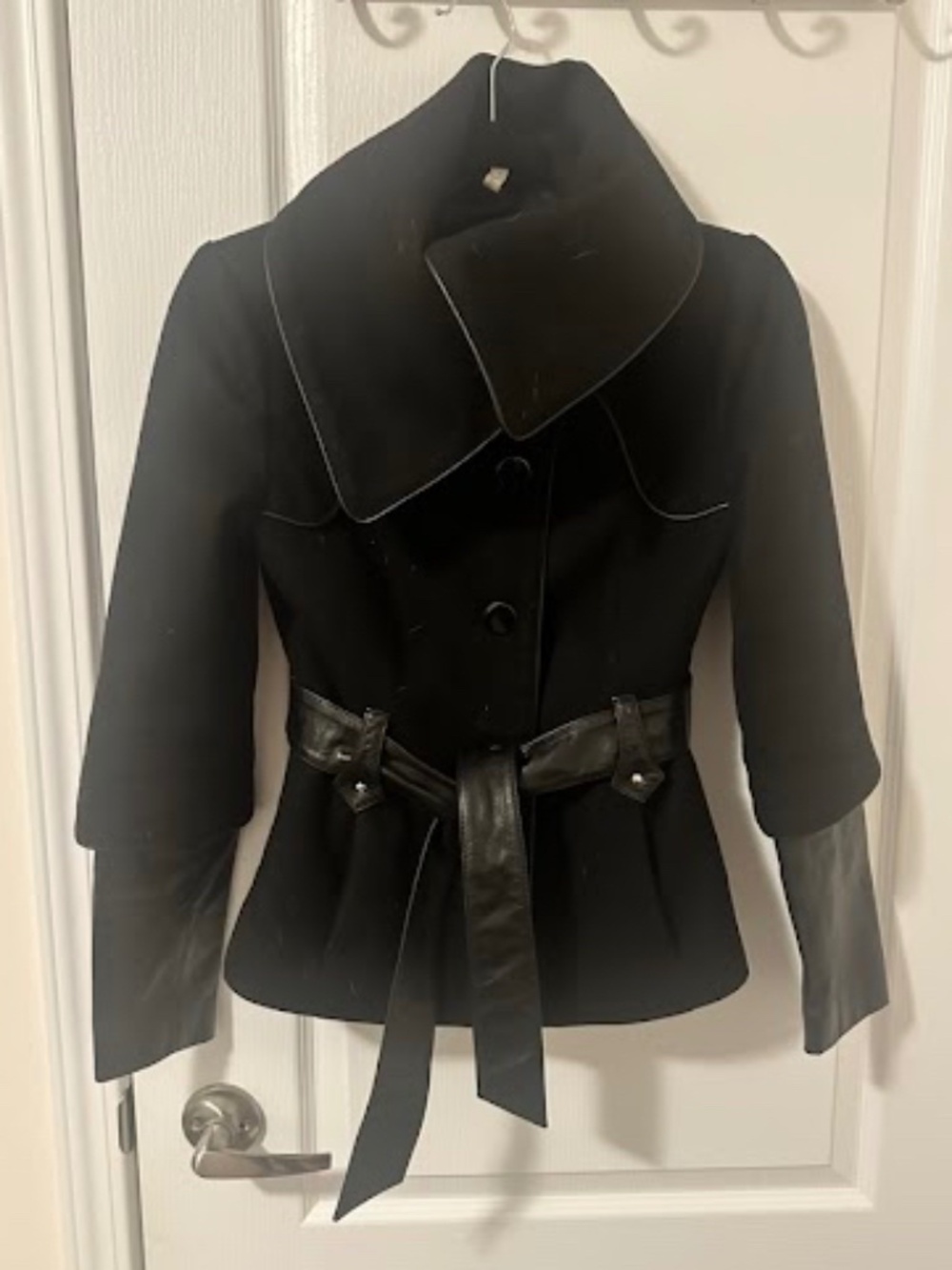 RK by Rudsak | 2-in-1 Convertible Leather & Wool Coat